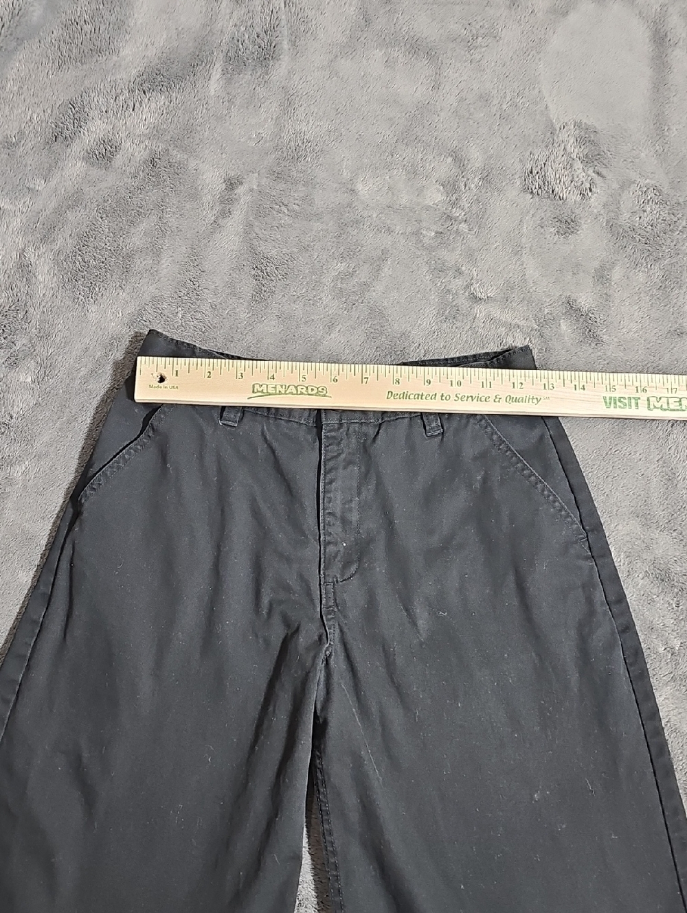 Old Navy Surplus Co. Black Cotton Shorts Boys Size 14 Regular Adjustable Waist - Picture 2 of 8